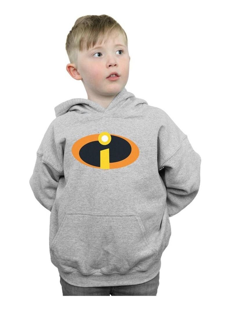 Disney - Sweat à capuche THE INCREDIBLES Gris chiné - Kiabi