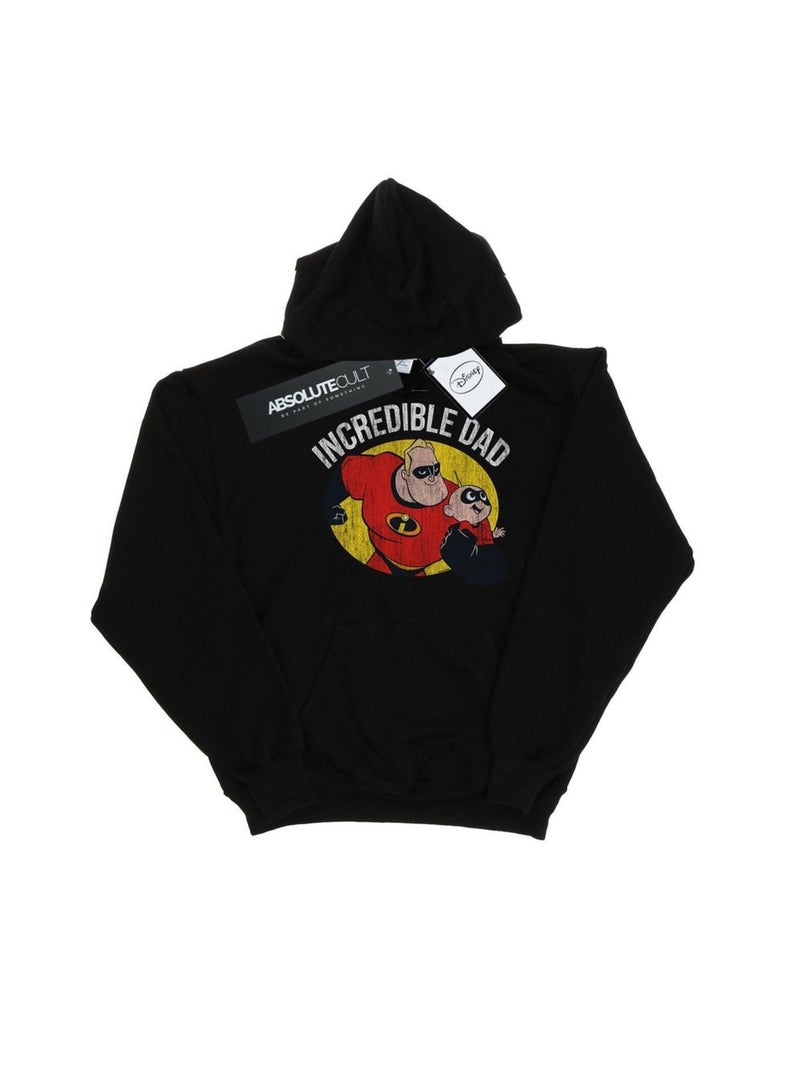 Disney - Sweat à capuche THE INCREDIBLES INCREDIBLE DAD Noir - Kiabi