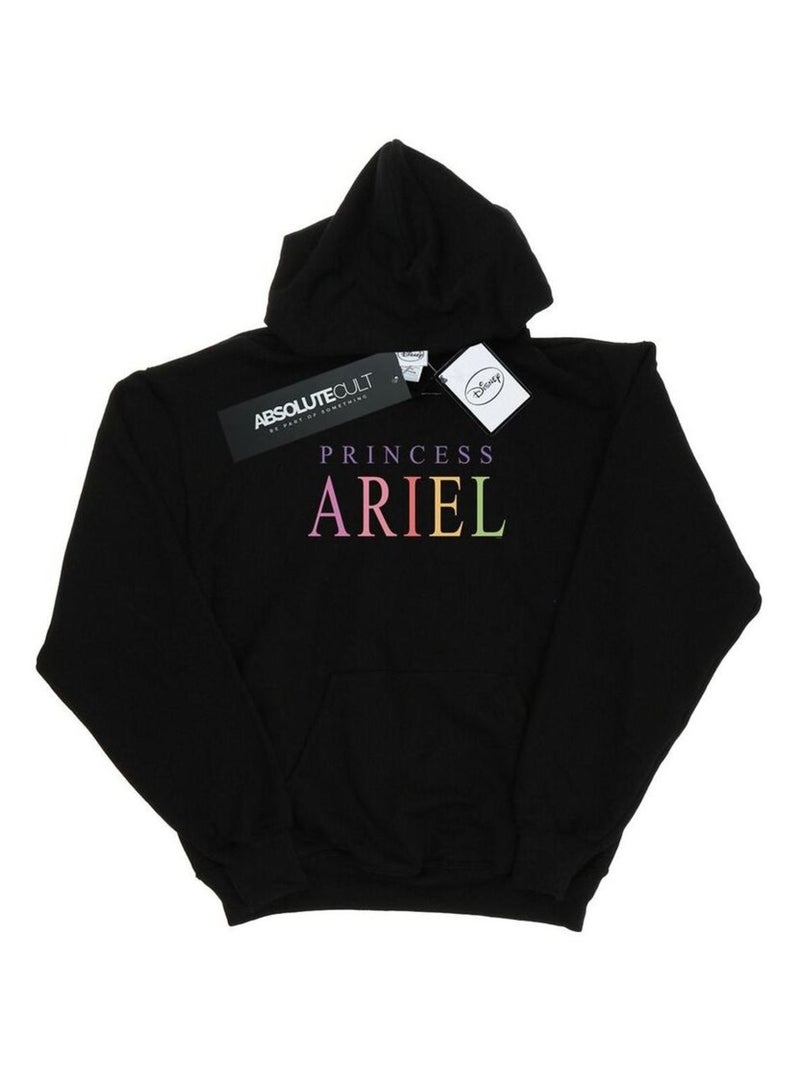 Disney - Sweat à capuche THE La Petite Sirène ARIEL GRAPHIC Noir - Kiabi