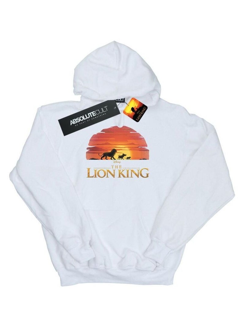 Disney - Sweat à capuche THE LION KING Blanc - Kiabi