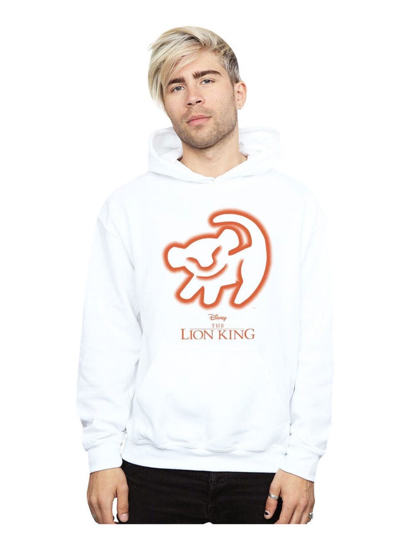 Disney - Sweat à capuche THE LION KING Blanc - Kiabi