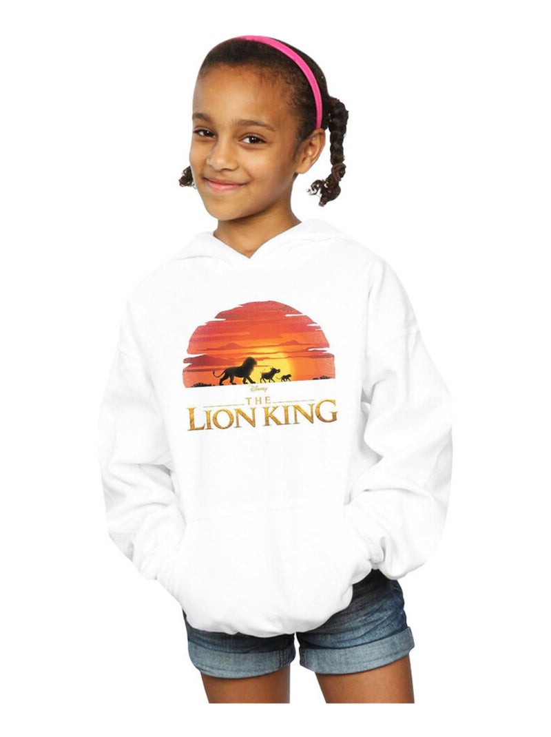 Disney - Sweat à capuche THE LION KING Blanc - Kiabi