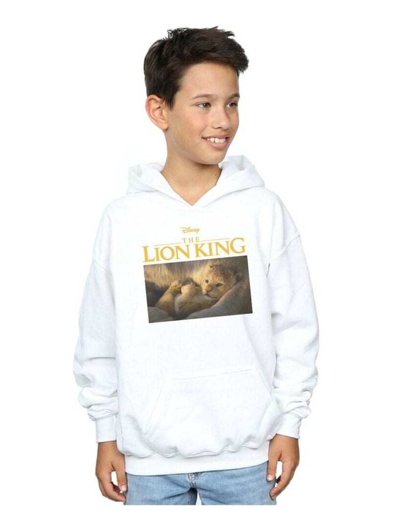 Disney - Sweat à capuche THE LION KING Blanc - Kiabi