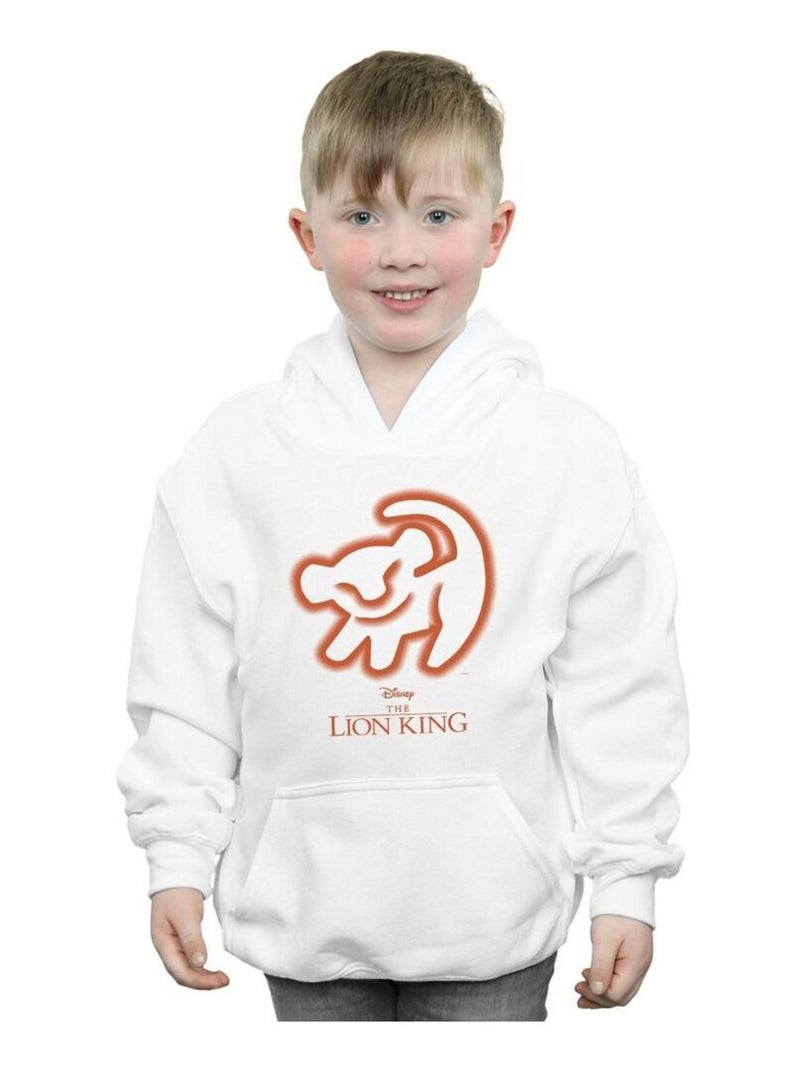 Disney - Sweat à capuche THE LION KING Blanc - Kiabi