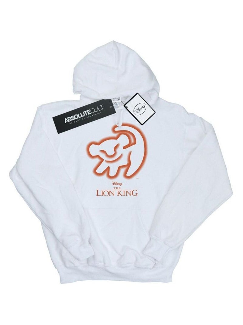 Disney - Sweat à capuche THE LION KING Blanc - Kiabi