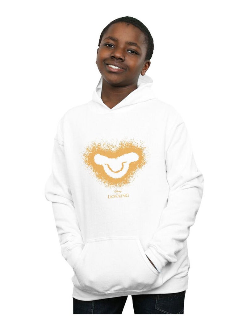Disney - Sweat à capuche THE LION KING Blanc - Kiabi
