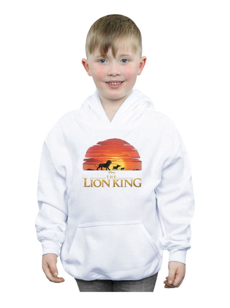 Disney - Sweat à capuche THE LION KING Blanc - Kiabi