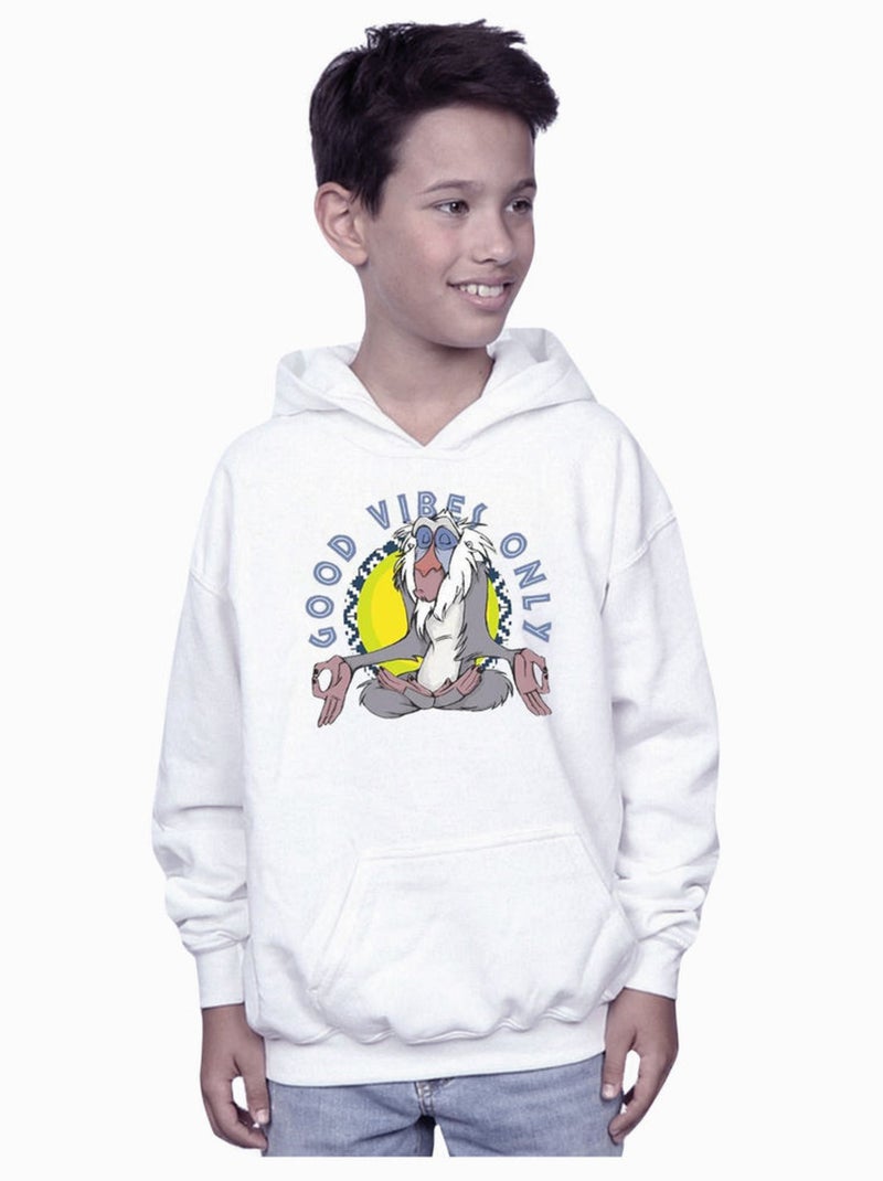 Disney - Sweat à capuche THE LION KING GOOD VIBES ONLY Blanc - Kiabi