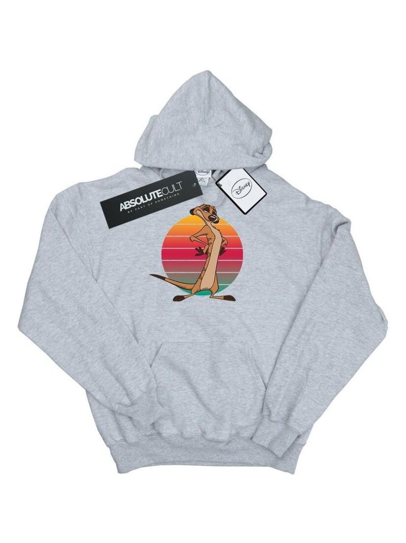 Disney - Sweat à capuche THE LION KING Gris chiné - Kiabi
