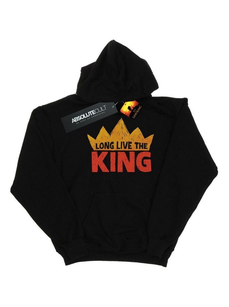Disney - Sweat à capuche THE LION KING LONG LIVE THE KING Noir - Kiabi
