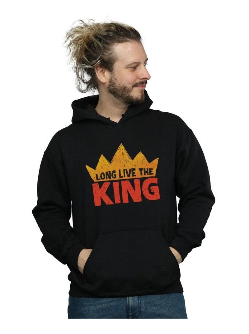 Disney - Sweat à capuche THE LION KING LONG LIVE THE KING Noir - Kiabi