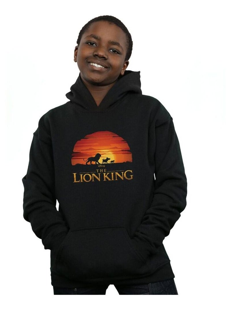 Disney - Sweat à capuche THE LION KING Noir - Kiabi