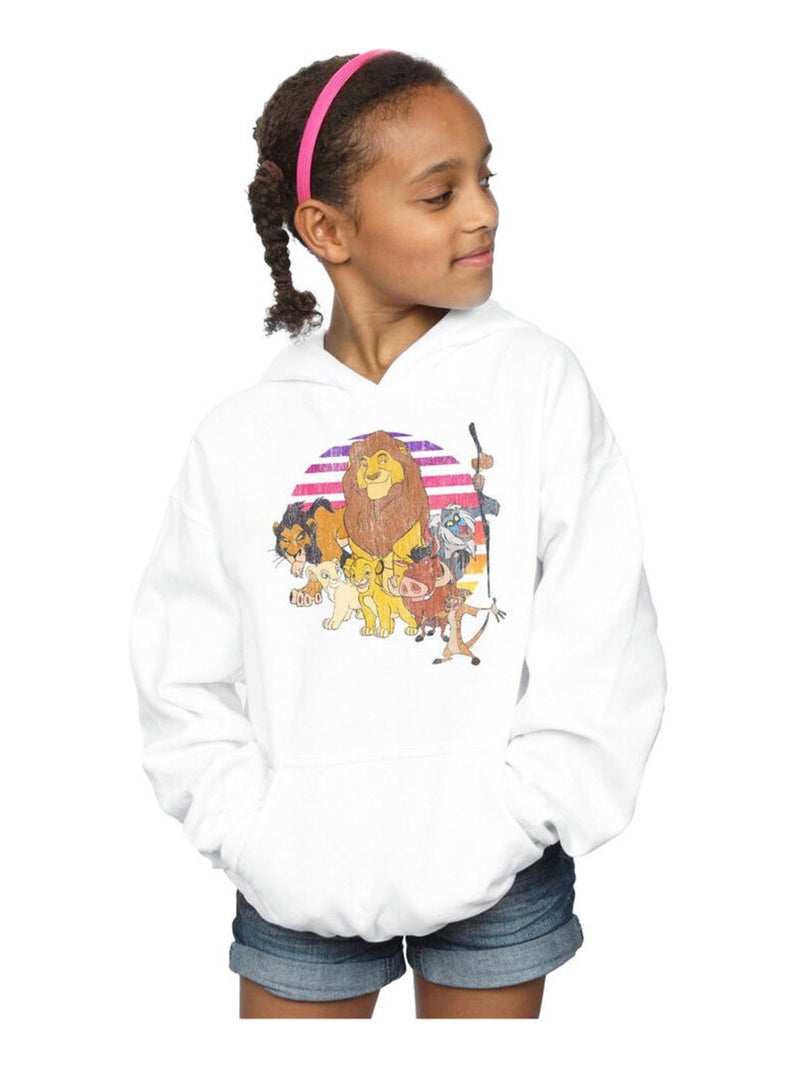 Disney - Sweat à capuche THE LION KING PRIDE FAMILY Blanc - Kiabi