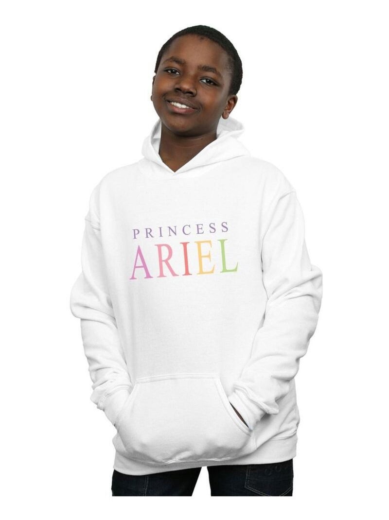 Disney - Sweat à capuche THE LITTLE MERMAID ARIEL GRAPHIC Blanc - Kiabi