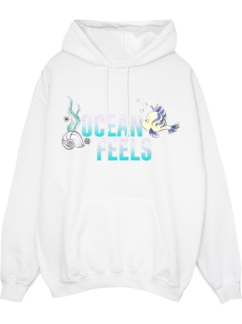 Disney - Sweat à capuche THE LITTLE MERMAID Blanc - Kiabi