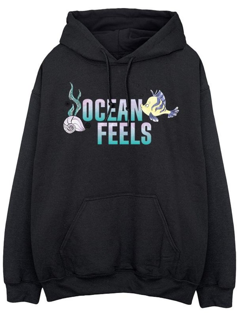 Disney - Sweat à capuche THE LITTLE MERMAID Noir - Kiabi