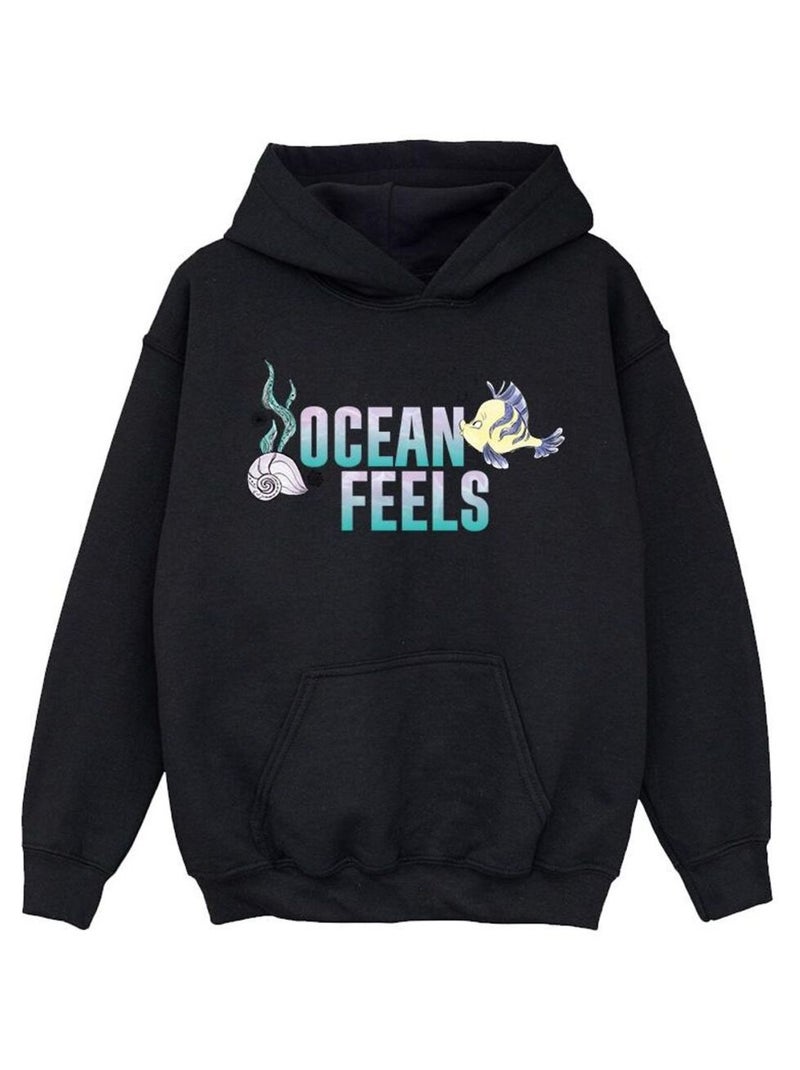 Disney - Sweat à capuche THE LITTLE MERMAID Noir - Kiabi