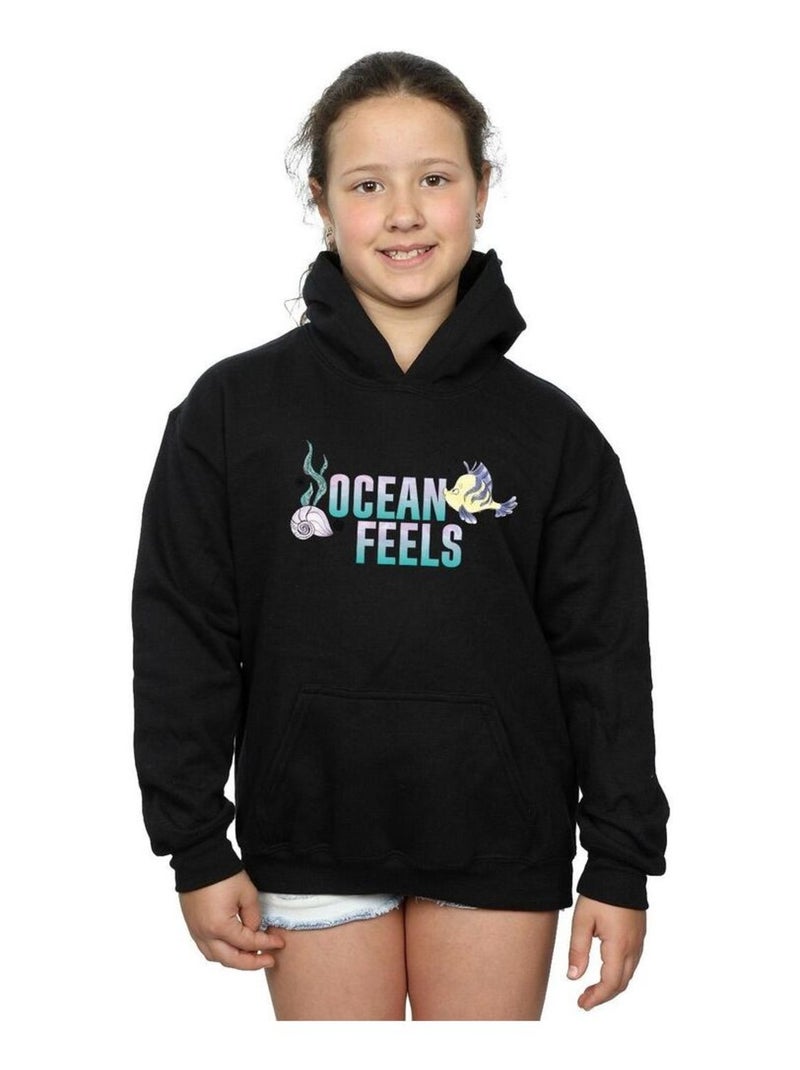 Disney - Sweat à capuche THE LITTLE MERMAID Noir - Kiabi