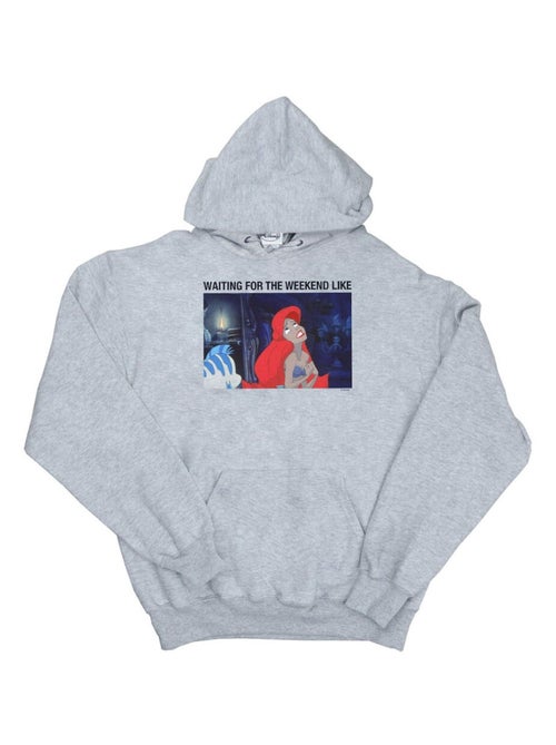 Disney - Sweat à capuche THE LITTLE MERMAID WAITING FOR THE WEEKEND - Kiabi Disney - Sweat à capuche THE LITTLE MERMAID WAITING FOR THE WEEKEND - Kiabi