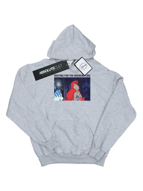 Disney - Sweat à capuche THE LITTLE MERMAID WAITING FOR THE WEEKEND - Kiabi