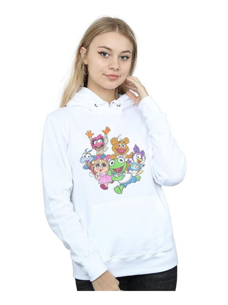 Disney - Sweat à capuche THE MUPPETS MUPPET BABIES Blanc - Kiabi