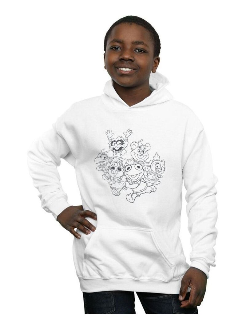 Disney - Sweat à capuche THE MUPPETS MUPPET BABIES Blanc - Kiabi