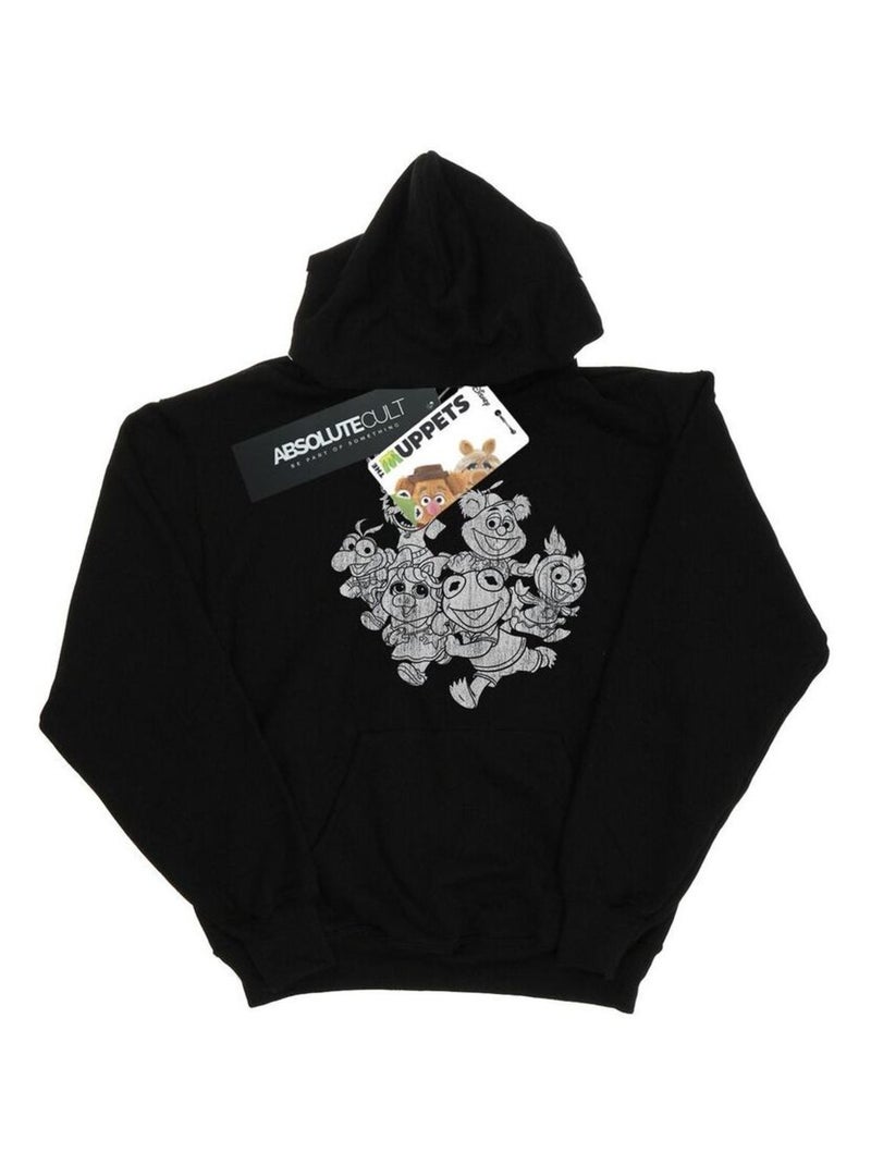Disney - Sweat à capuche THE MUPPETS MUPPET BABIES Noir - Kiabi