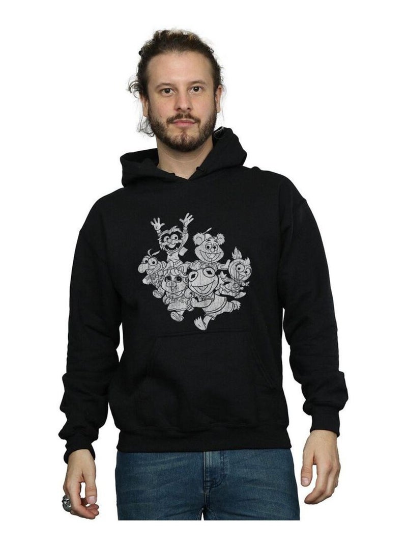 Disney - Sweat à capuche THE MUPPETS MUPPET BABIES Noir - Kiabi