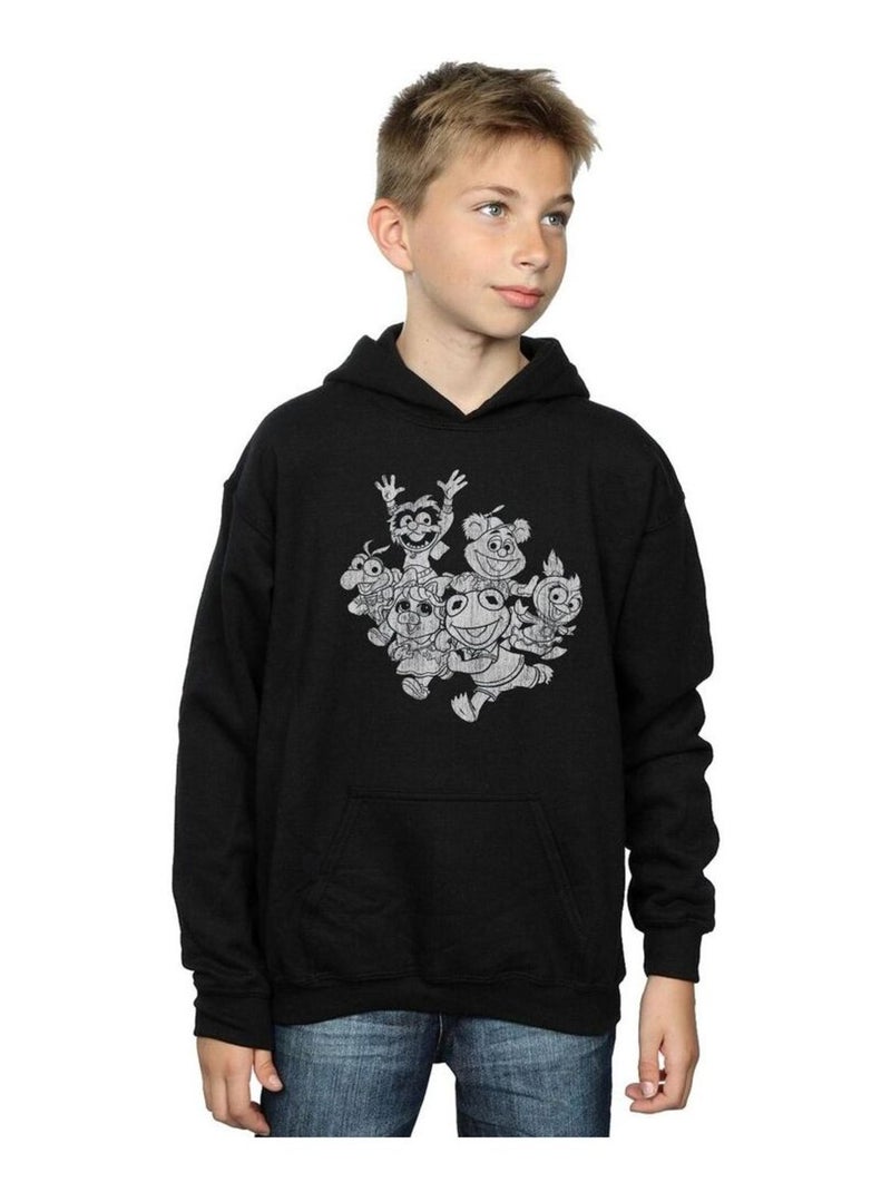 Disney - Sweat à capuche THE MUPPETS MUPPET BABIES Noir - Kiabi