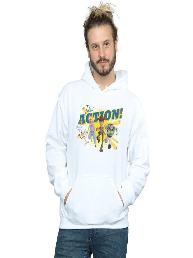 Disney - Sweat à capuche TOY STORY TAKIN' ACTION Blanc - Kiabi