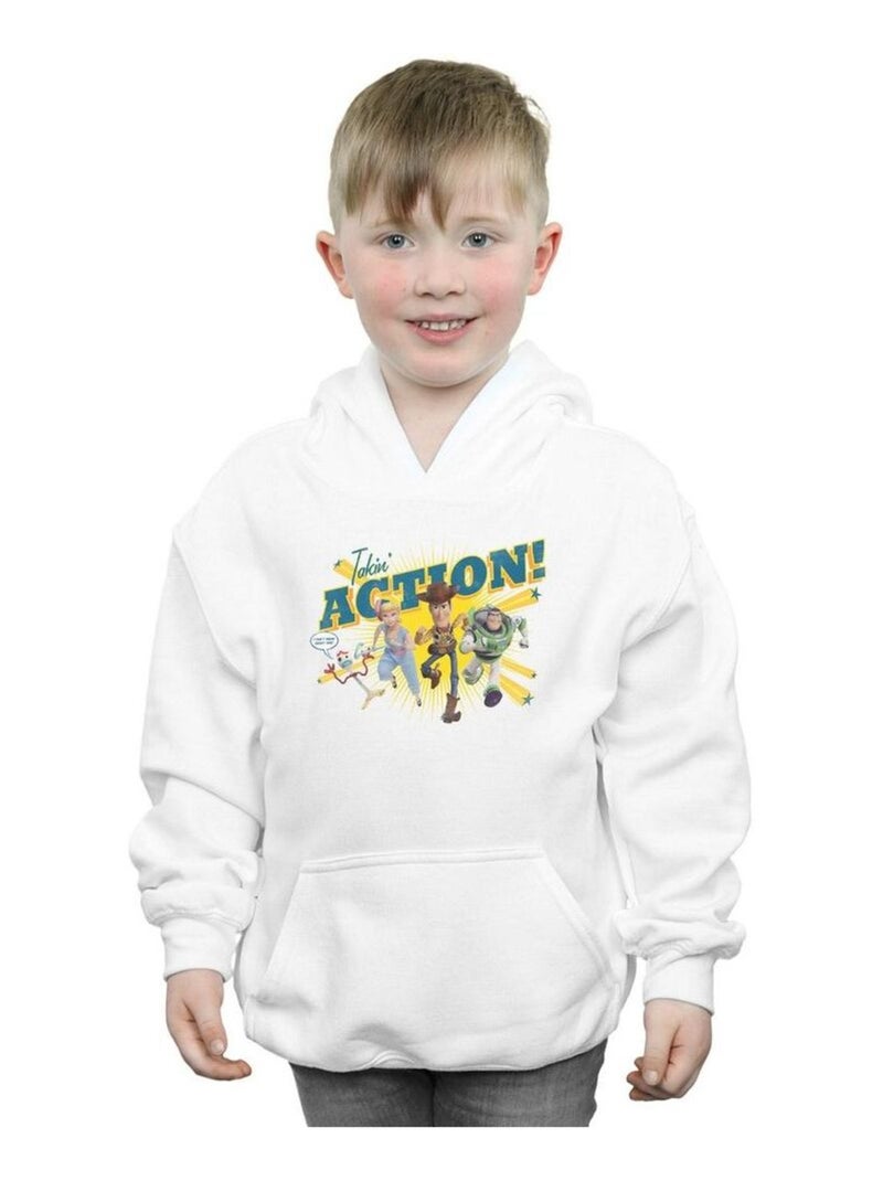Disney - Sweat à capuche TOY STORY TAKIN' ACTION Blanc - Kiabi