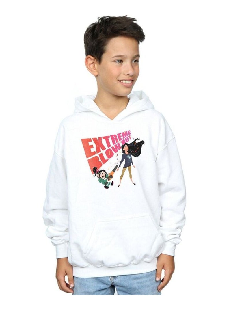Disney - Sweat à capuche WRECK IT RALPH Blanc - Kiabi
