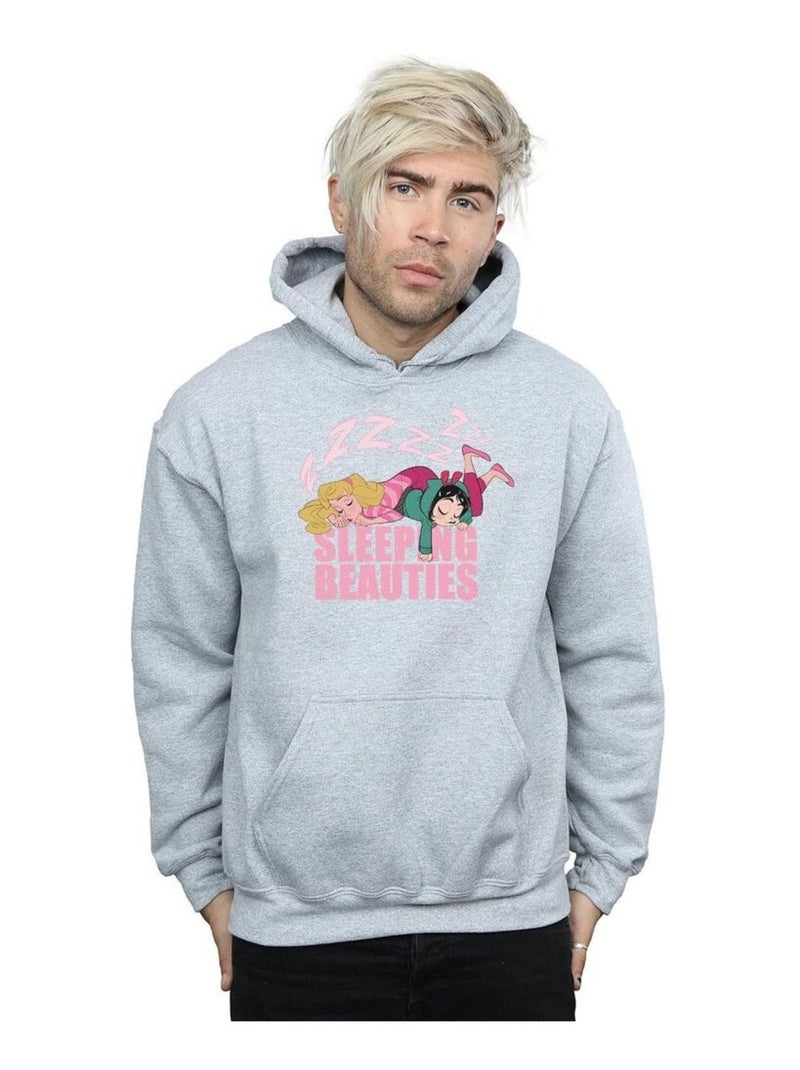 Disney - Sweat à capuche WRECK IT RALPH Gris chiné - Kiabi