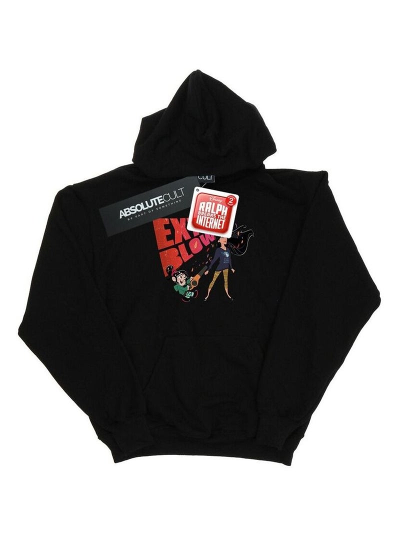 Disney - Sweat à capuche WRECK IT RALPH Noir - Kiabi