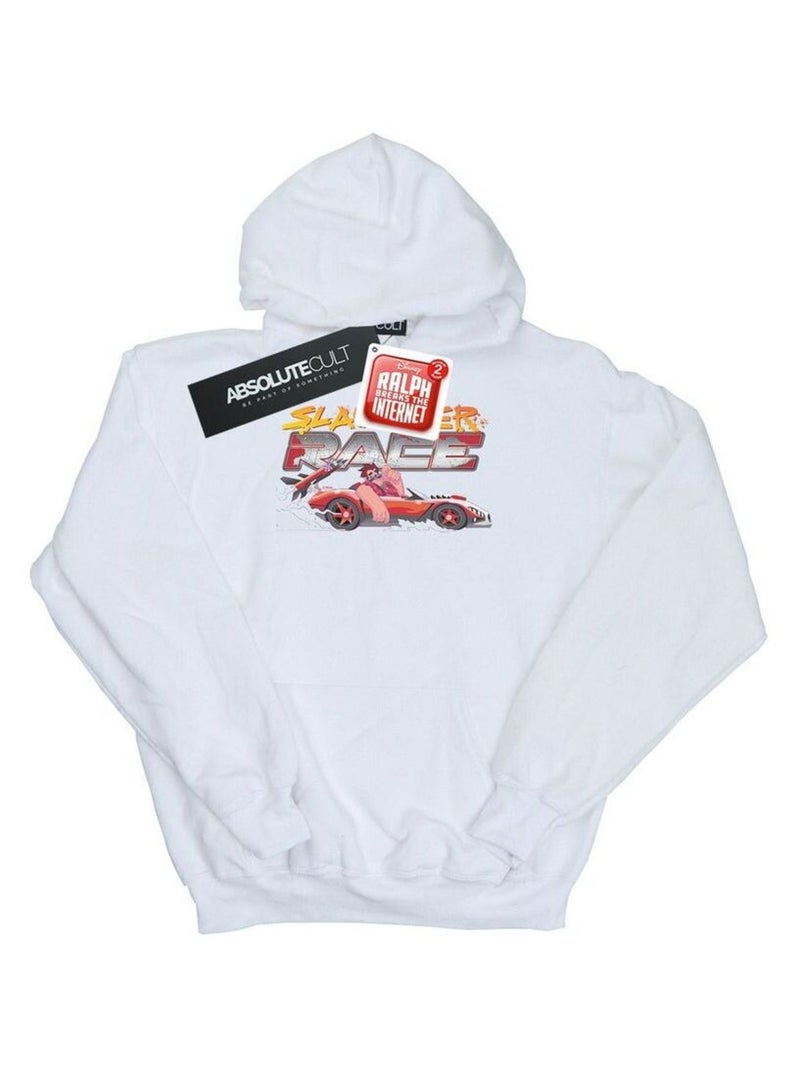 Disney - Sweat à capuche WRECK IT RALPH SLAUGHTER Blanc - Kiabi