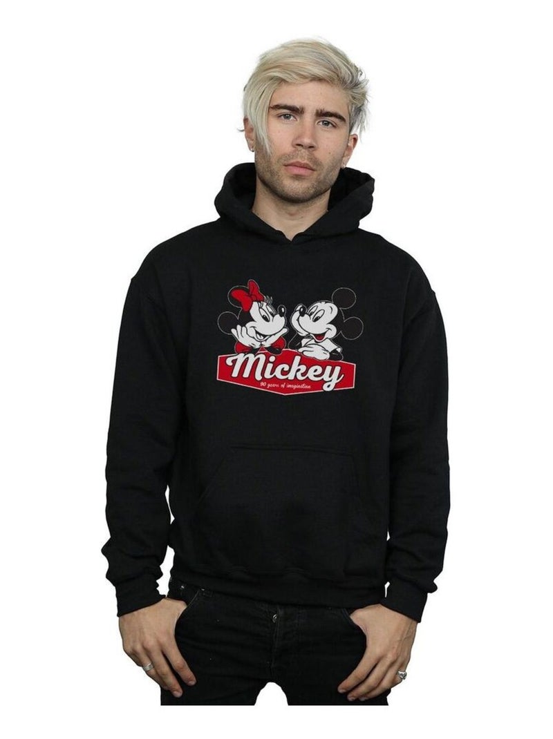 Disney - Sweat à capuche YEARS Noir - Kiabi