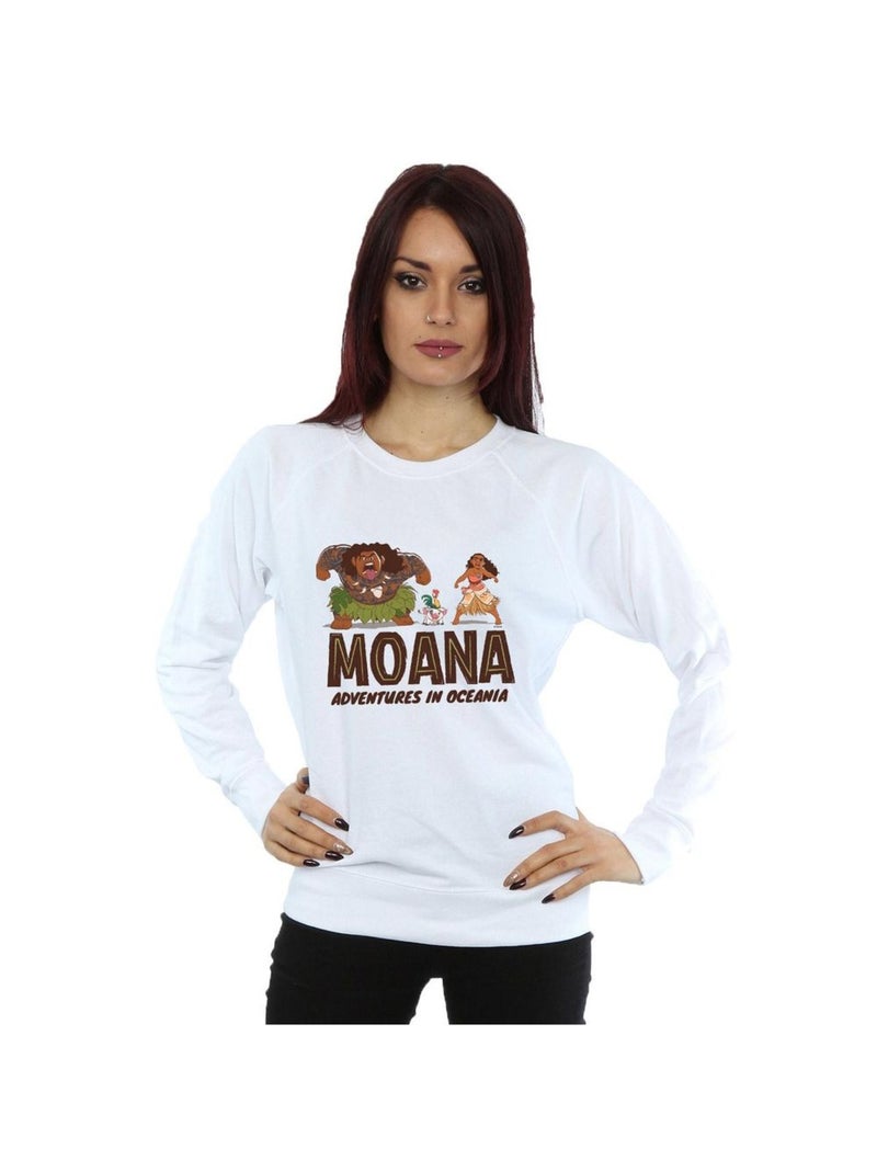Disney - Sweat ADVENTURES IN OCEANIA Blanc - Kiabi