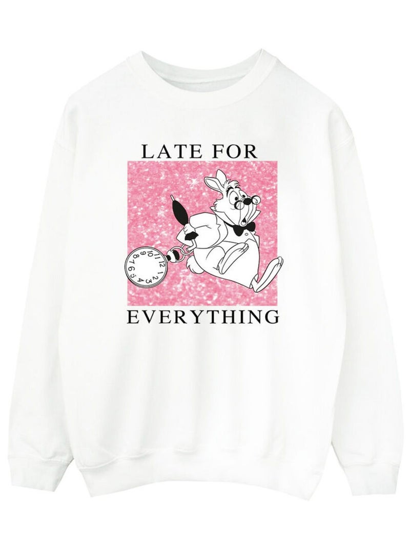 Disney - Sweat Alice au Pays des Merveilles Blanc - Kiabi