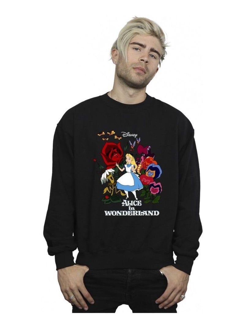 Disney - Sweat Alice au Pays des Merveilles Noir - Kiabi