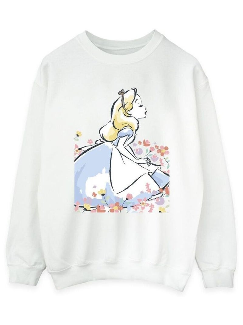 Disney - Sweat ALICE IN WONDERLAND Blanc - Kiabi