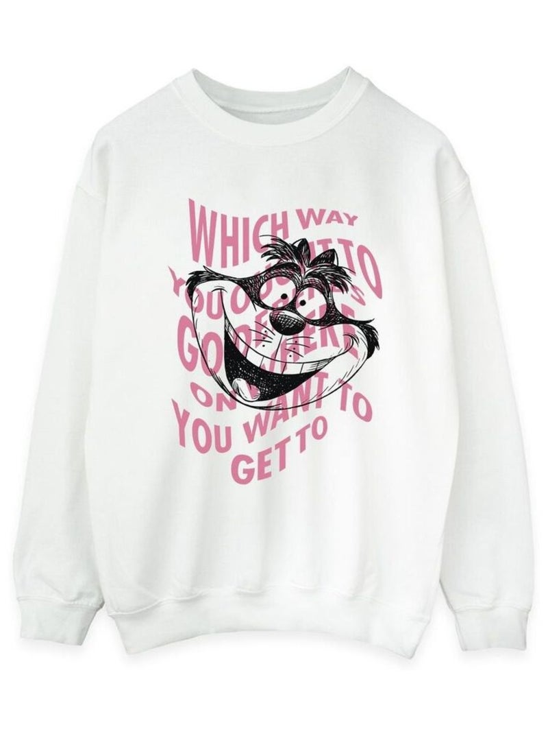Disney - Sweat ALICE IN WONDERLAND Blanc - Kiabi