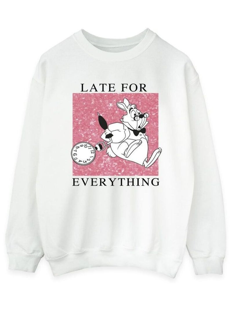 Disney - Sweat ALICE IN WONDERLAND Blanc - Kiabi