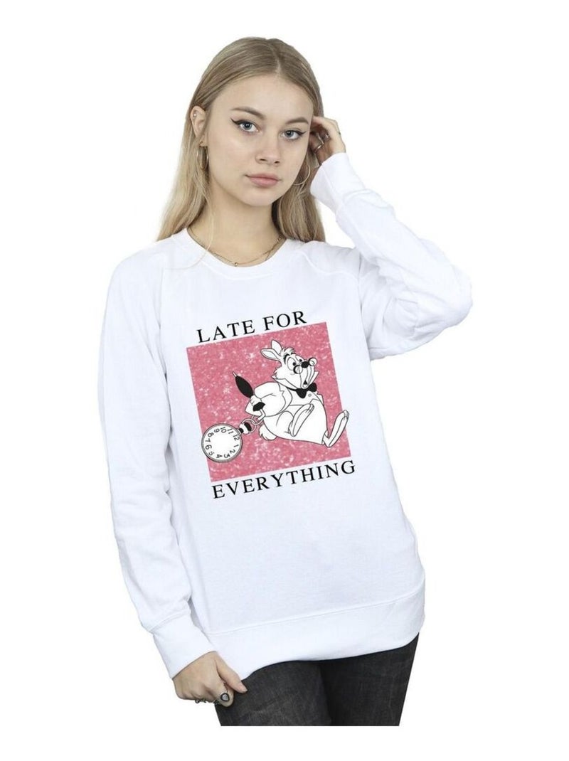 Disney - Sweat ALICE IN WONDERLAND Blanc - Kiabi