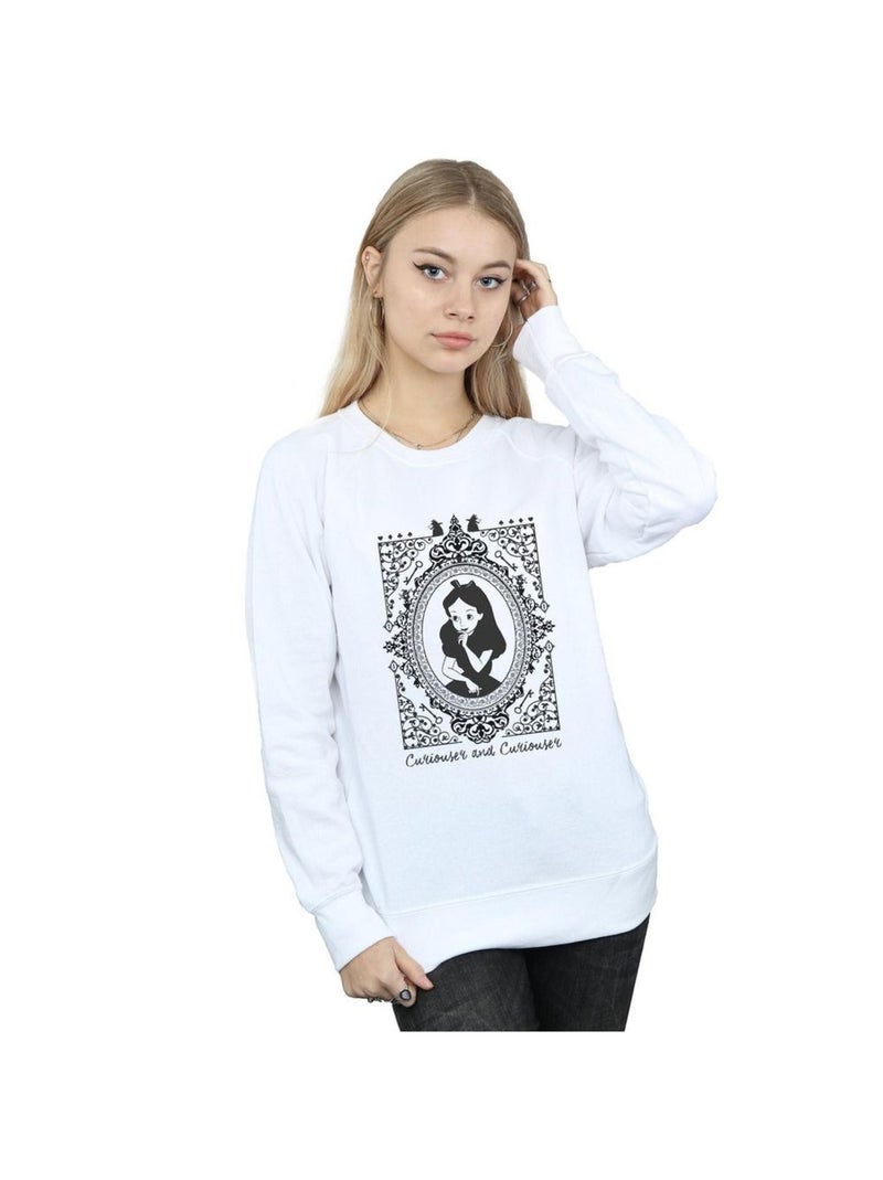 Disney - Sweat ALICE IN WONDERLAND Blanc - Kiabi