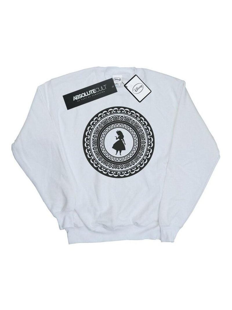 Disney - Sweat ALICE IN WONDERLAND Blanc - Kiabi