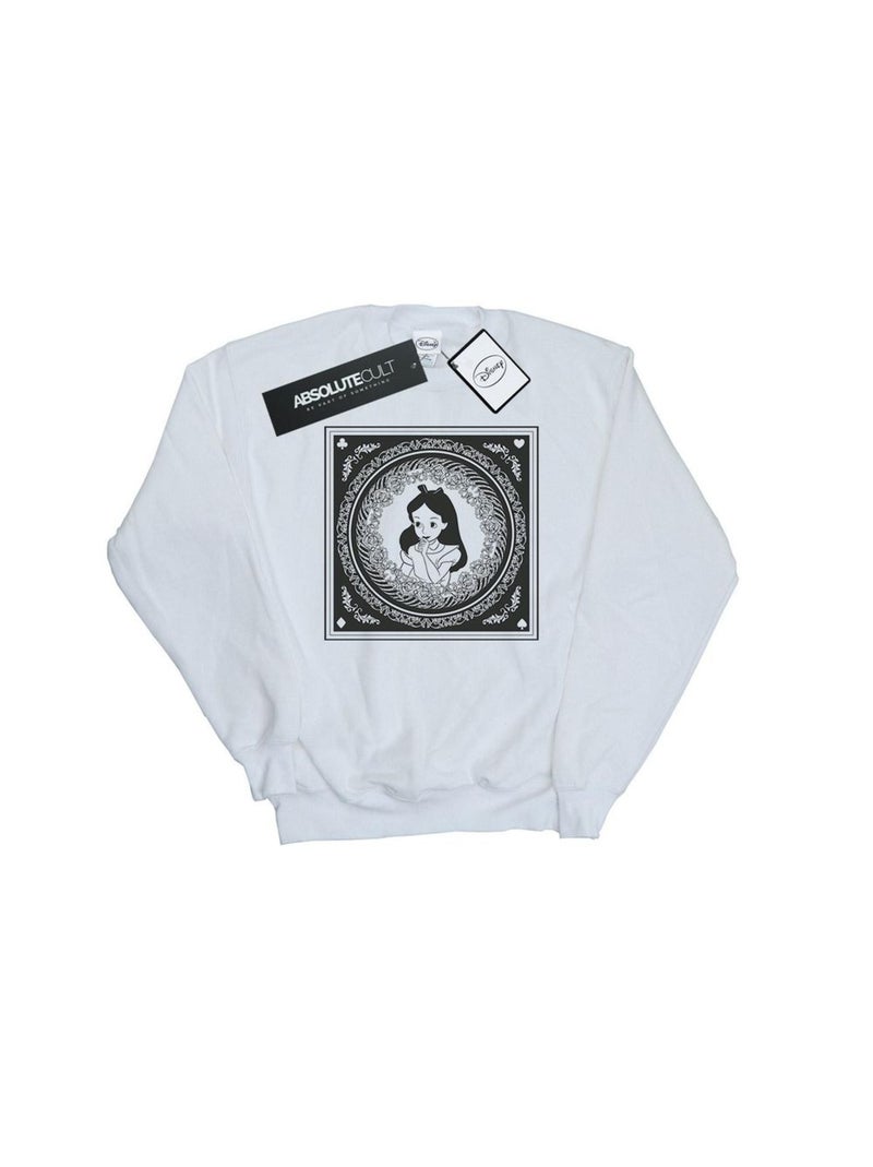 Disney - Sweat ALICE IN WONDERLAND Blanc - Kiabi