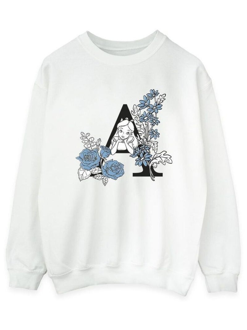 Disney - Sweat ALICE IN WONDERLAND Blanc - Kiabi