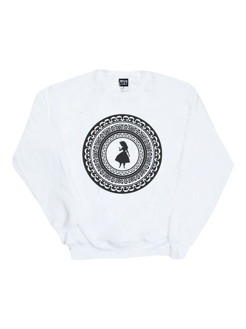 Disney - Sweat ALICE IN WONDERLAND Blanc - Kiabi