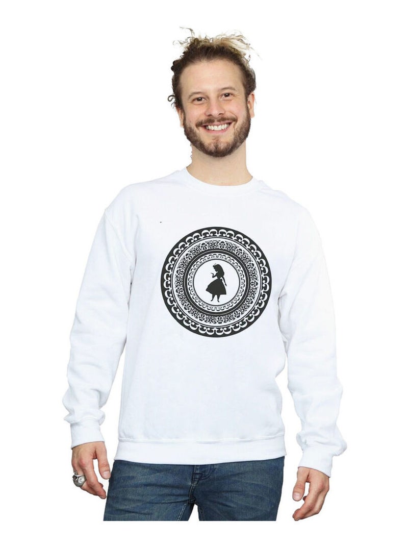 Disney - Sweat ALICE IN WONDERLAND Blanc - Kiabi