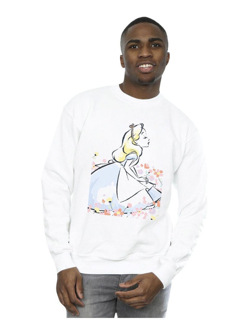 Disney - Sweat ALICE IN WONDERLAND Blanc - Kiabi